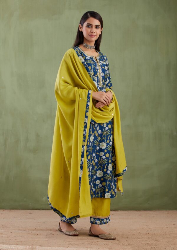 Umang Blue Digital Printed Straight 3 Pcs Se